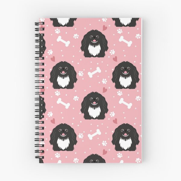 Item preview, Cute Black and White Pekingese Peke designed and sold by Lulupainting.