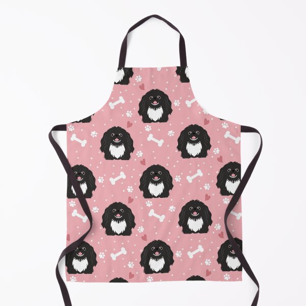Item preview, Cute Black and White Pekingese Peke designed and sold by Lulupainting.