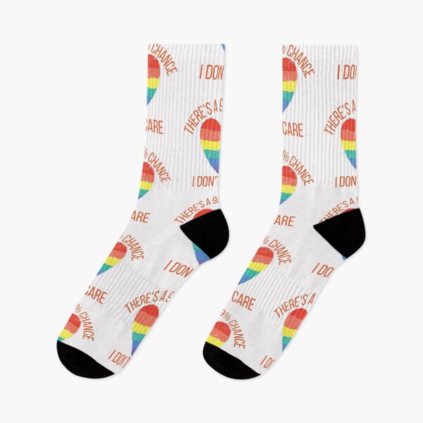 Item preview, There's a 99% chance I don't care, distressed rainbow heart designed and sold by Auntieck.