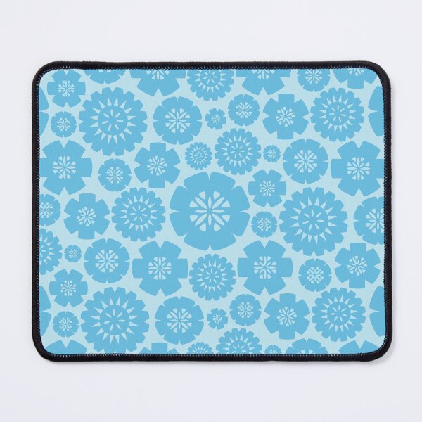 Item preview, Fijian Masi Flowers - Blues designed and sold by lolomastudio.