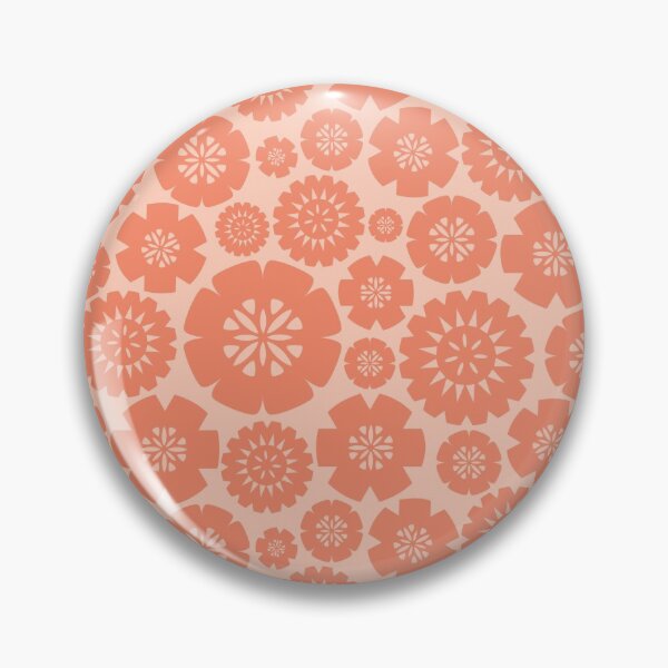 Item preview, Fijian Masi Flowers - Peach designed and sold by lolomastudio.
