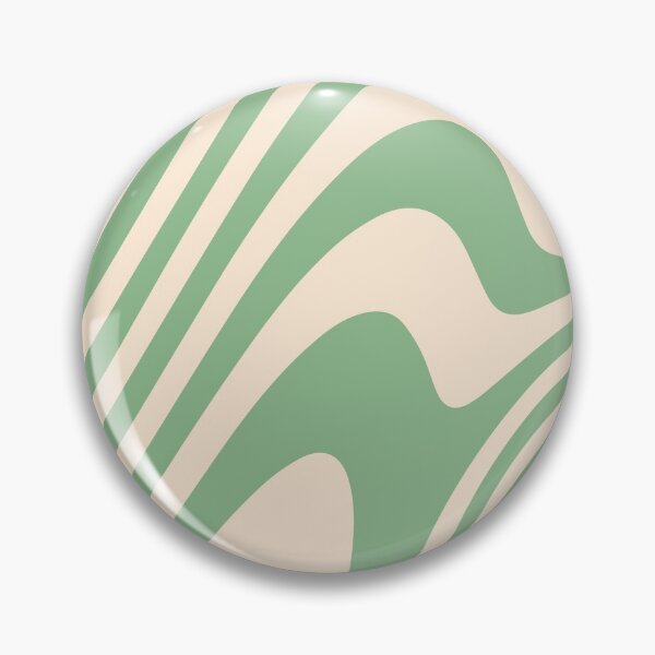 Item preview, Pastel Green and Cream Zebra Grooves Abstract Pattern Art  designed and sold by patternsoup.