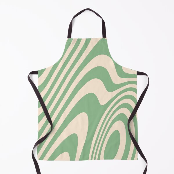 Item preview, Pastel Green and Cream Zebra Grooves Abstract Pattern Art designed and sold by patternsoup.
