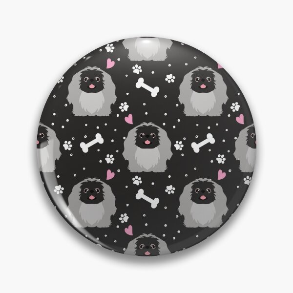 Item preview, Cute Gray Pekingese Peke designed and sold by Lulupainting.