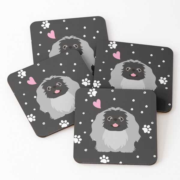 Item preview, Cute Gray Pekingese Peke designed and sold by Lulupainting.