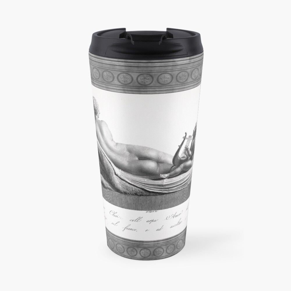 Venus Reclining Accompanied by Cupid by Antonio Canova - Love & Desire 4 Back view of Venus Reclining Accompanied by Cupid by Antonio Canova Classical Xzendor7 Old Masters Reproductions Travel Coffee Mug