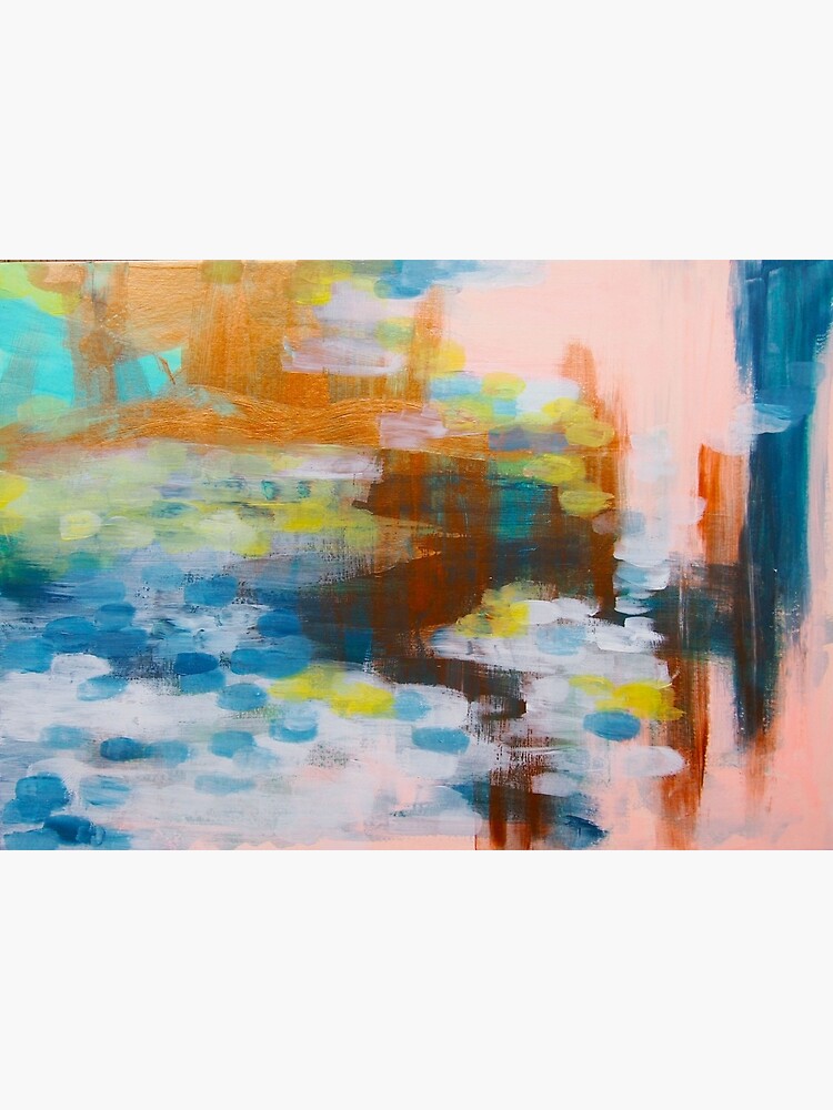Thumbnail 3 of 3, Canvas Print, Pink and Copper designed and sold by marifuji.