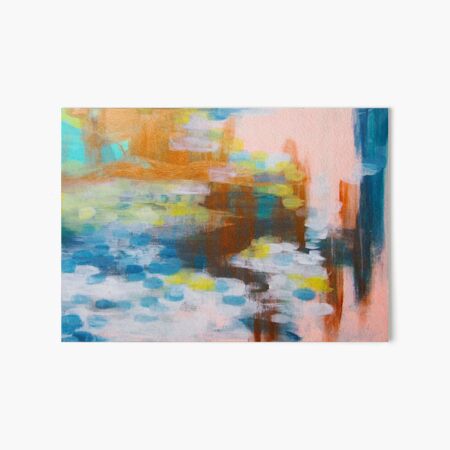 Pink and Copper Art Board Print