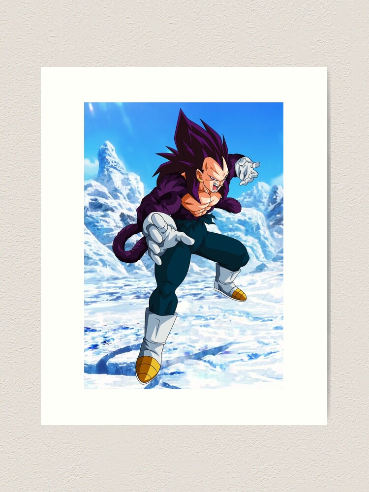 Goku SSJ4 Vegeta SSJ4 DBGT Mounted Print for Sale by Anime and More