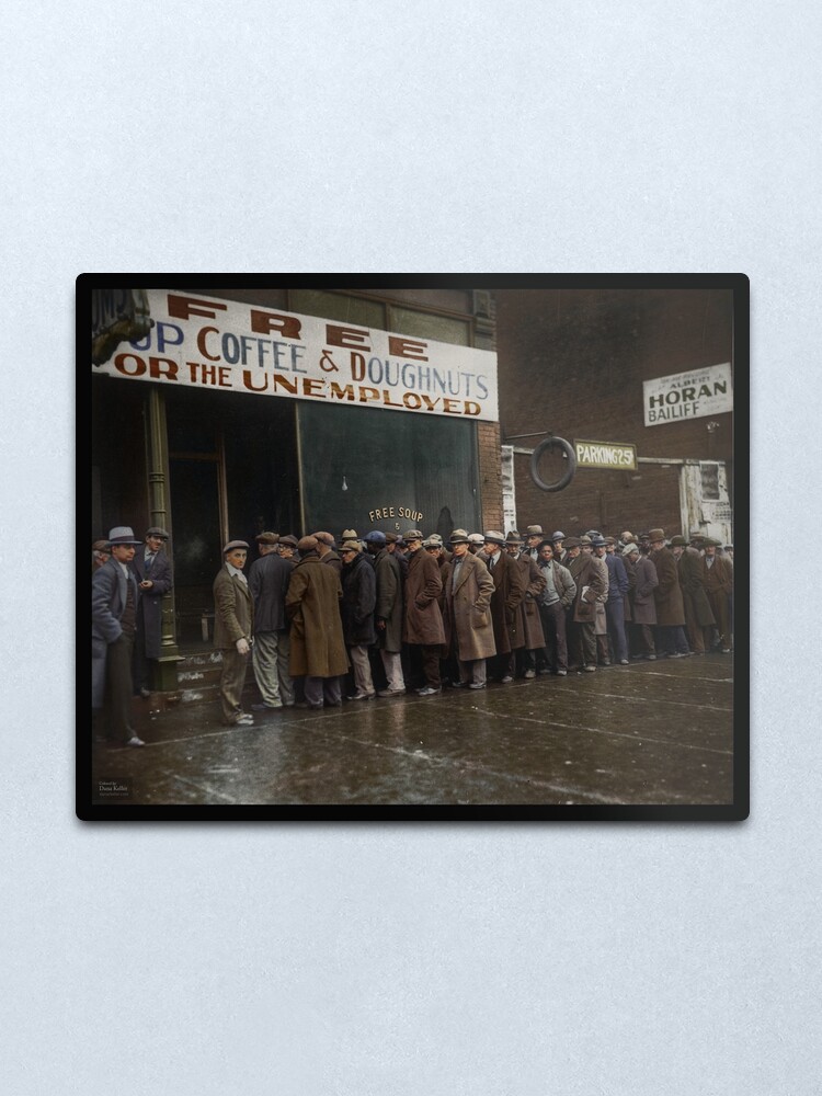 Al Capone S Soup Kitchen Chicago 1931 Metal Print By Klassixx   Fmp,x Small,gloss,wall Texture,product,750x1000 