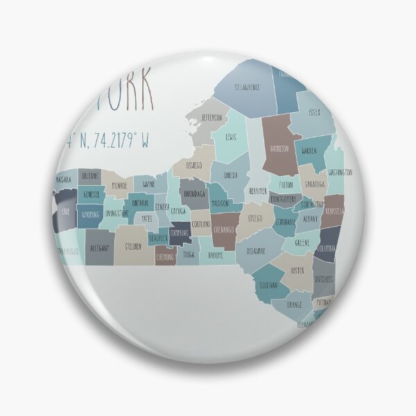 Item preview, New York State Map designed and sold by UrbanEpiphany.