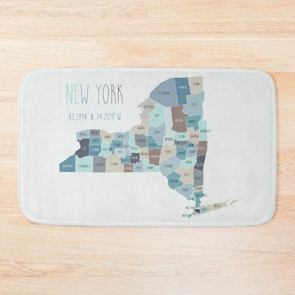 Item preview, New York State Map designed and sold by UrbanEpiphany.