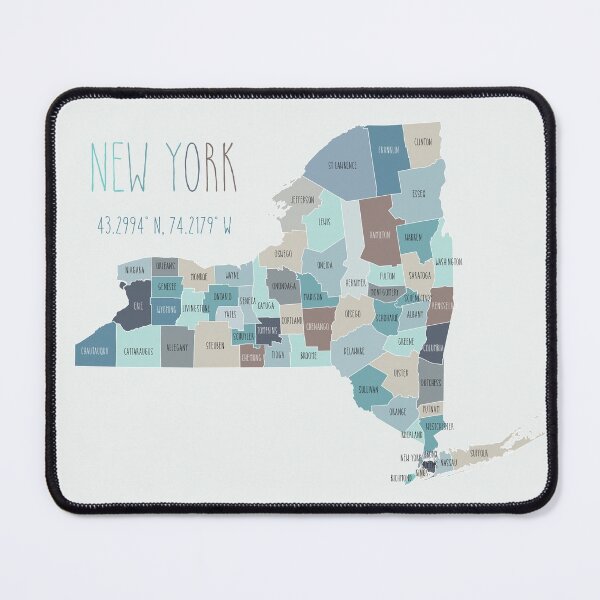 Item preview, New York State Map designed and sold by UrbanEpiphany.