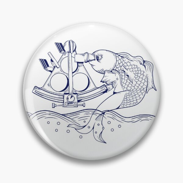 Item preview, Fish Using a sextant designed and sold by piedaydesigns.