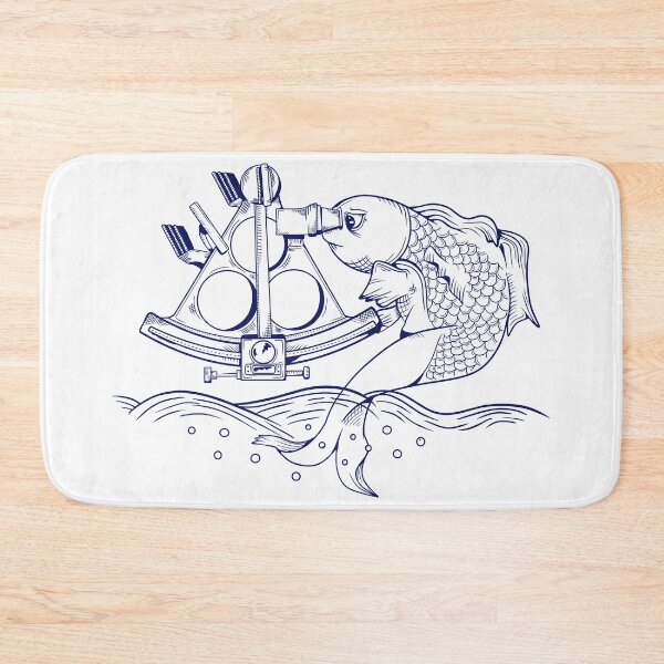 Item preview, Fish Using a sextant designed and sold by piedaydesigns.