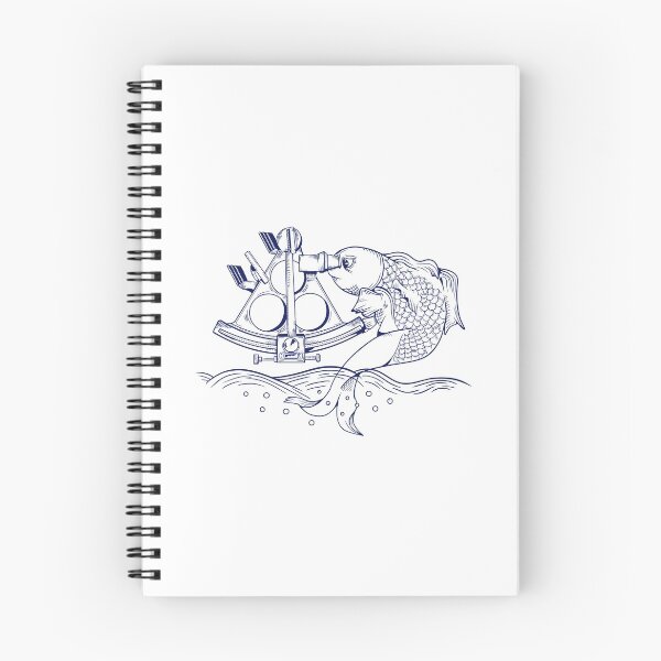 Item preview, Fish Using a sextant designed and sold by piedaydesigns.