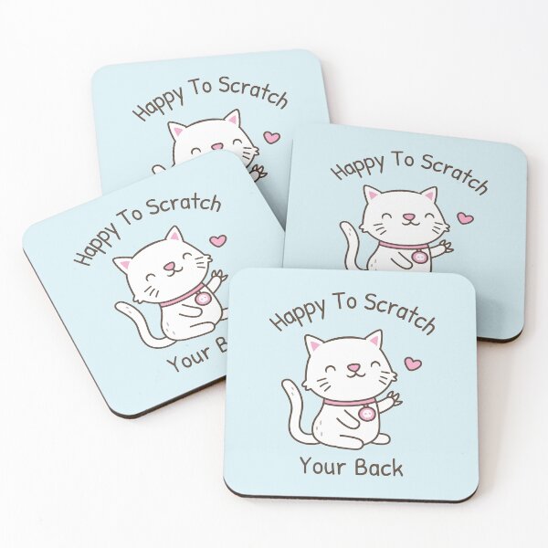 Item preview, Cute Cat With Claws Happy To Scratch Your Back designed and sold by rustydoodle.