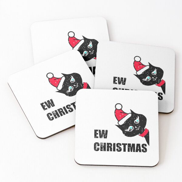 Item preview, Ew Christmas Black Cat Santa Hat Cute Black Cat Christmas,Ew Christmas Vintage Funny Cat Lover designed and sold by ilias13.