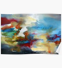Blue Landscape Poster