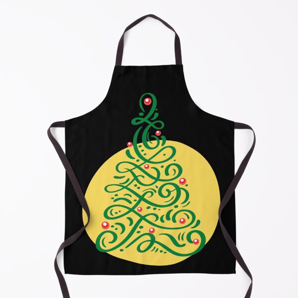 Item preview, Ornamental hand-drawn Christmas tree with balls illustration designed and sold by Red-ElYoubi.