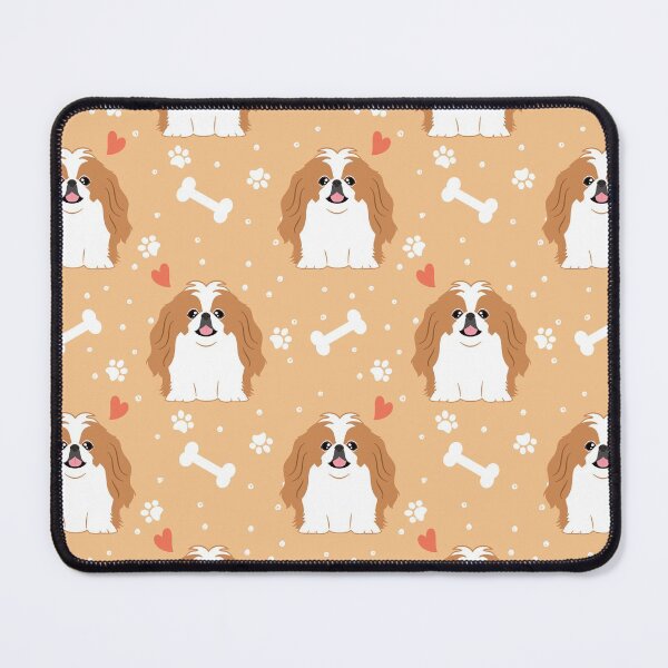 Item preview, Cute Red and White Pekingese Peke designed and sold by Lulupainting.