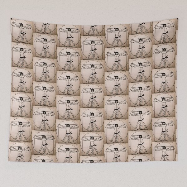 Item preview, Vitruvian Man Mono (WITH scarves) designed and sold by ARTIST99.