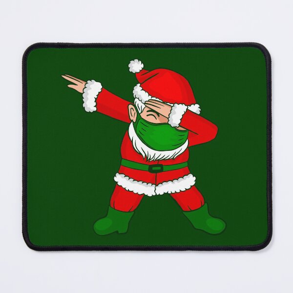 Item preview, covid christmas face mask santa claus dabbing coronavirus designed and sold by Gossip Rag.