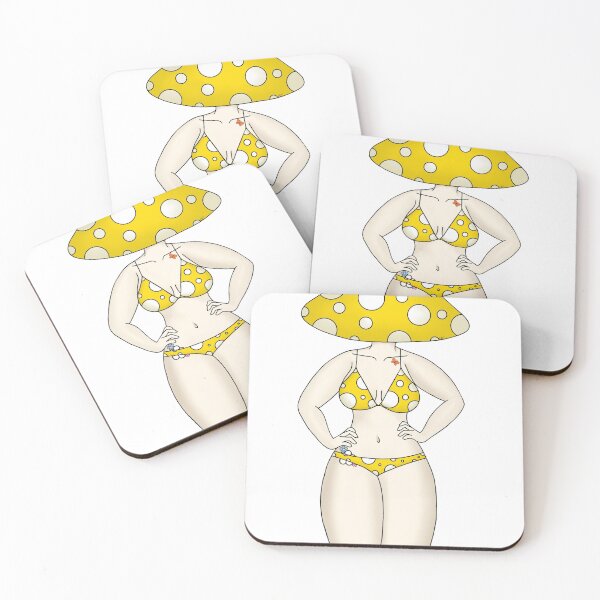 Item preview, sexy mushroom lady yellow designed and sold by ErinEG03.