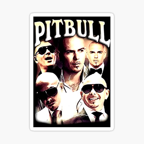 Vista previa del artículo con la obra «Pitbull Mr.Worldwide Vintage», diseñado y vendido por GaryParkerrr.