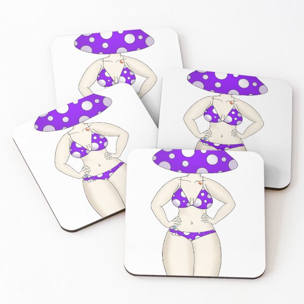Item preview, sexy mushroom lady purple designed and sold by ErinEG03.