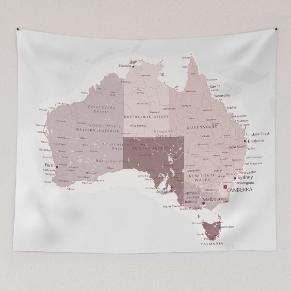 Item preview, Australia Map designed and sold by UrbanEpiphany.