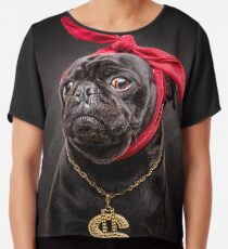Das Mops-Leben - 2 PUG Chiffontop