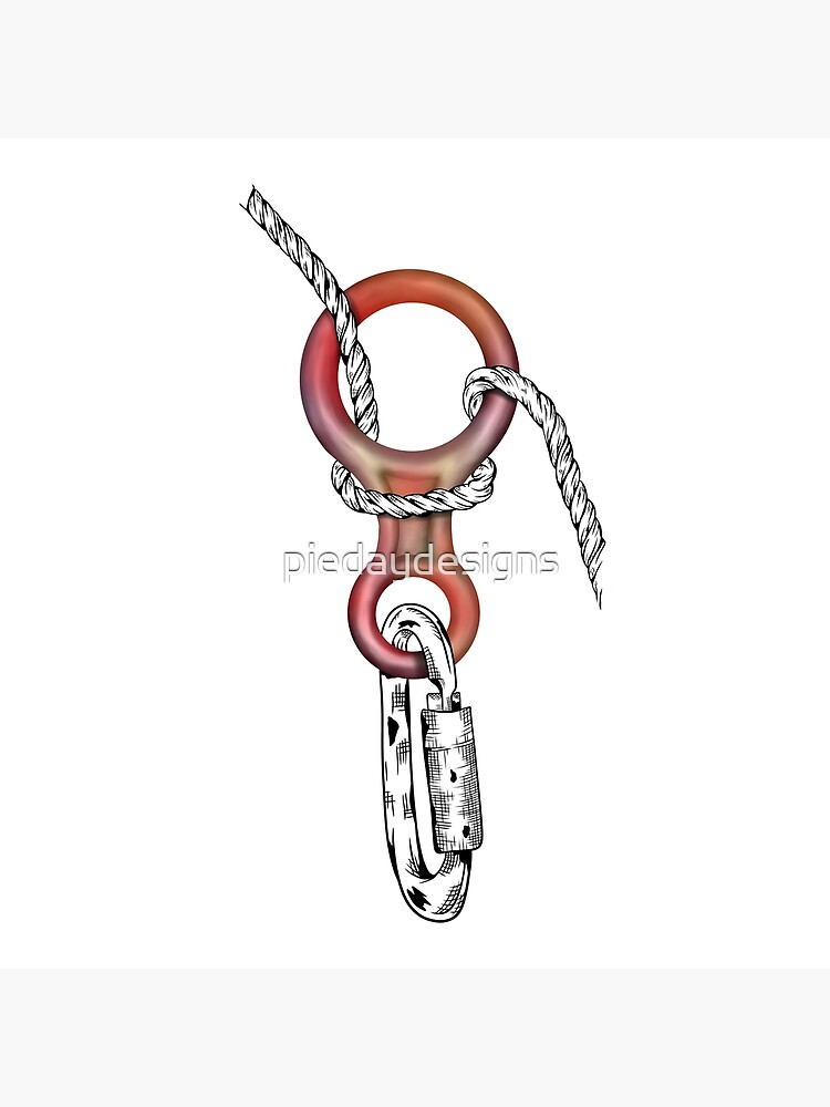 "Rock Climbing Figure 8" Poster for Sale by piedaydesigns Redbubble