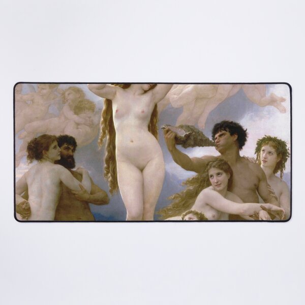 The Birth of Venus (Bouguereau) Desk Mat