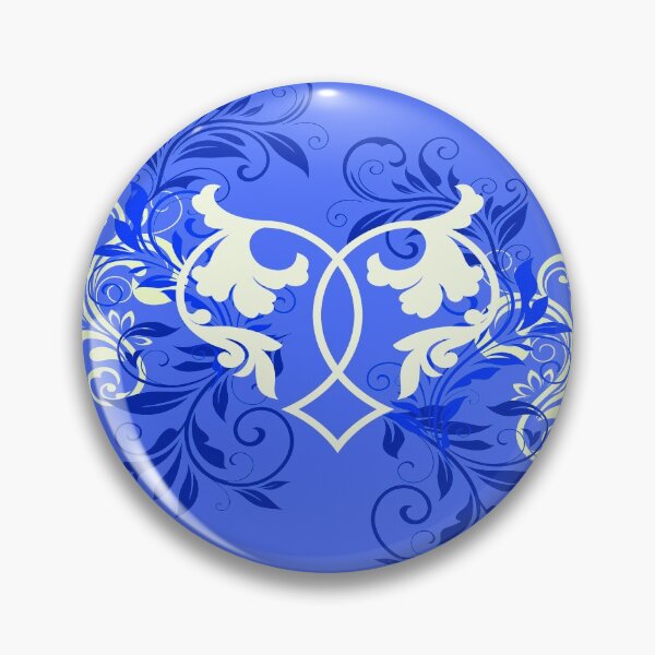 Item preview, Blue and White Ornate Heart Design  designed and sold by jcad216.