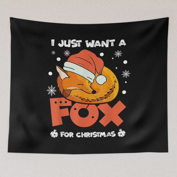 Item preview,  Just Want Fox For Christmas Funny designed and sold by olivee79.