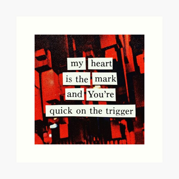 my heart is the mark Art Print