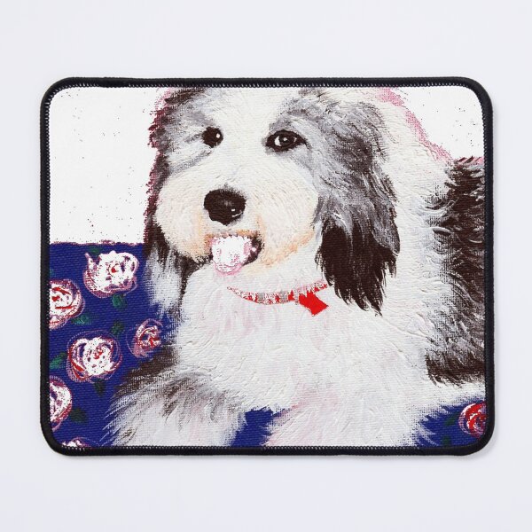 Item preview, ☺OLD ENGLISH SHEEPDOG ~Maxie~puppy dog animal pet lovers gift~CUTE! designed and sold by Spinning Plates 360.