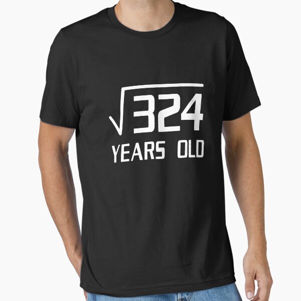 Item preview, 18 Years Old Square Root 324 18th Birthday T-Shirt designed and sold by marsbees.