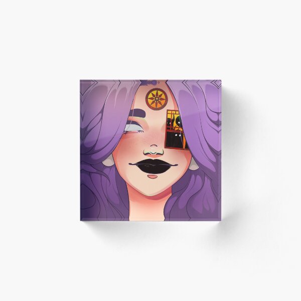Haunted House Acrylic Block