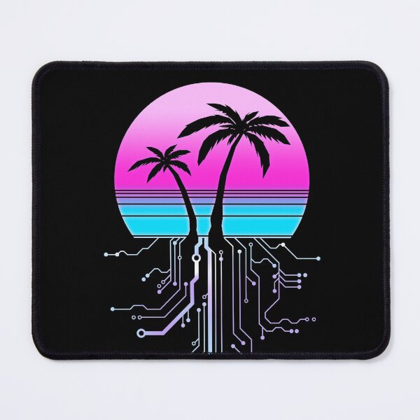 Item preview, Palm Tree Aesthetic Cyberpunk Sunrise designed and sold by forge22.
