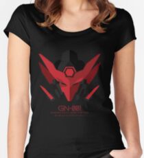 GUNDAM EXIA DUNKELHEIT Tailliertes Rundhals-Shirt