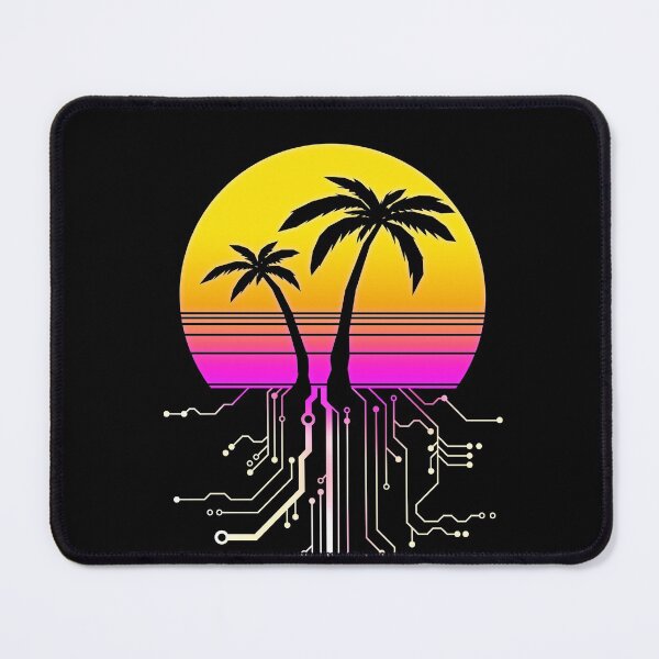 Item preview, Palm Tree Synth Sunrise designed and sold by forge22.