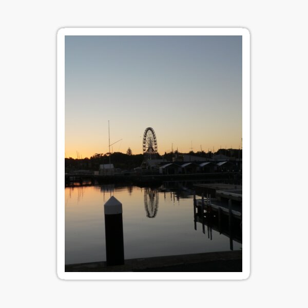 Geelong Ferris Wheel Sunrise Sticker