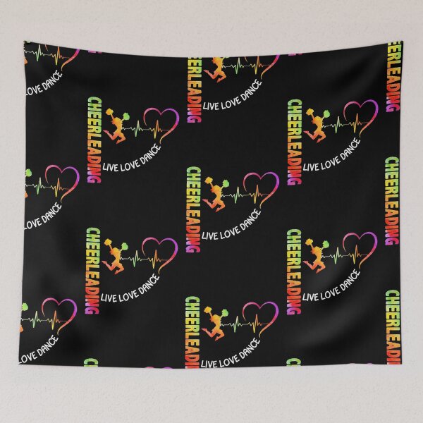 Item preview,  Live Love Cheerleading Watercolor Art designed and sold by Landesign.