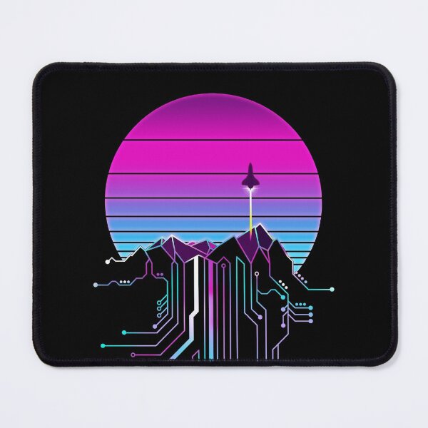 Item preview, Vaporwave Aesthetic Cyberpunk Mountain Sunset designed and sold by forge22.