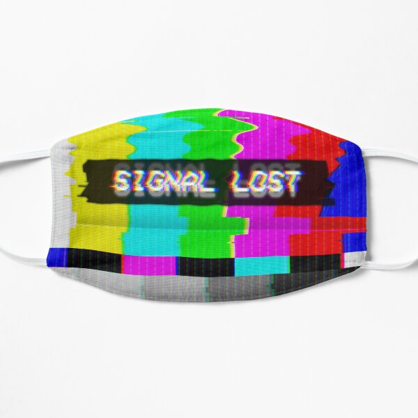 VHS Glitch - Signal Lost, Cable TV Scrambled Flat Mask
