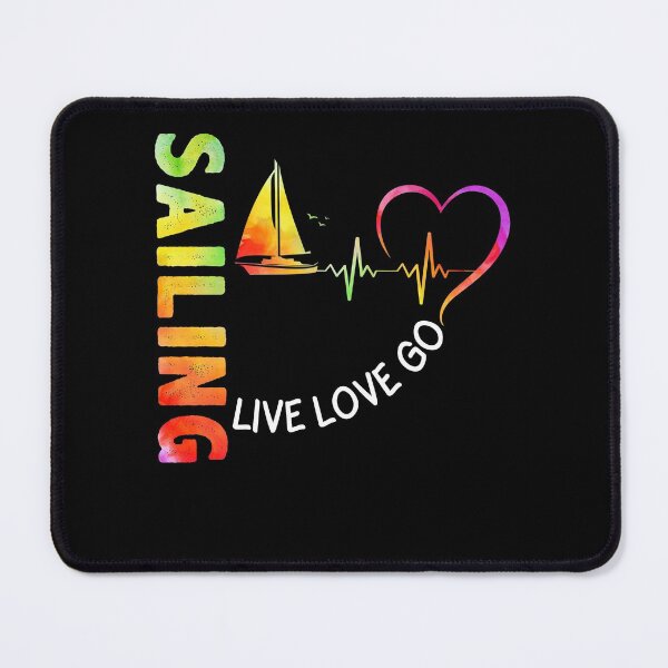 Item preview, Live Love Sailing Watercolor Art designed and sold by Landesign.