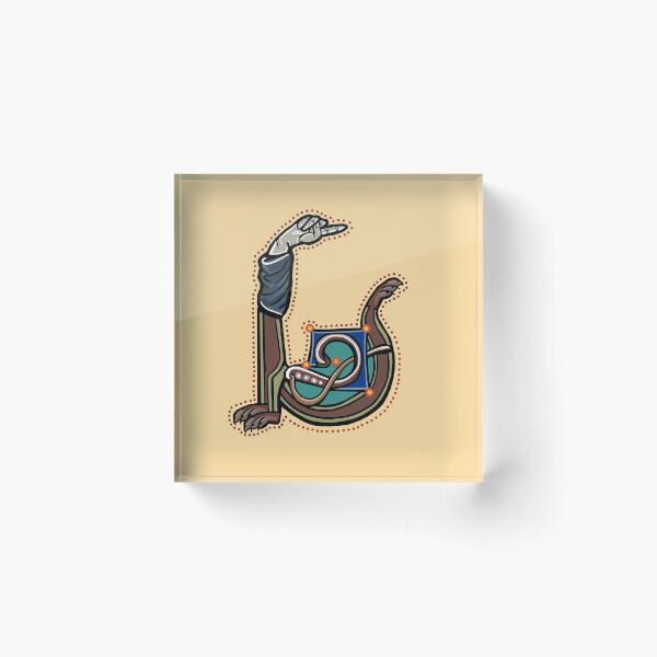Item preview, Letter U Manicule W 14C Maastricht Psalter parody  designed and sold by Donnahuntriss.