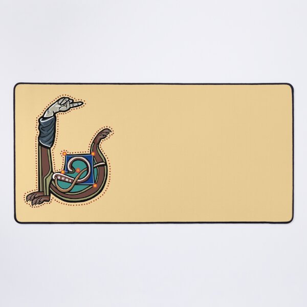 Item preview, Letter U Manicule W 14C Maastricht Psalter parody  designed and sold by Donnahuntriss.